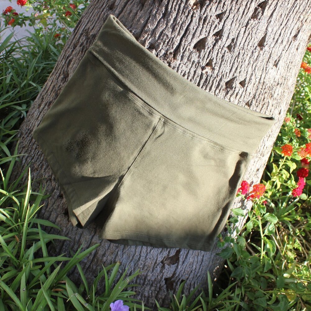 Exercise Short Pants by Active Basic in Olive Green